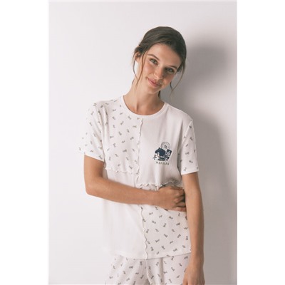 Pijama largo 100% algodón patchwork Mafalda