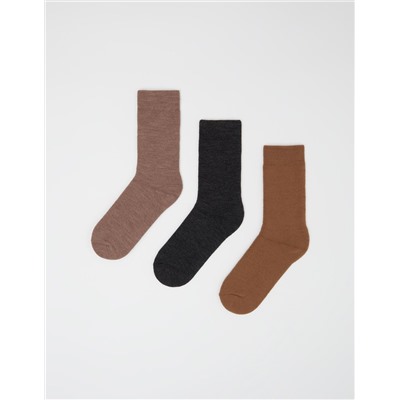 3 Pairs of Socks Pack, Men, Multicolour