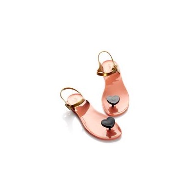 Сандалии Zhoelala Heart (розовый+золотой+черный)/ Zhoelala Heart (pink_gold_black )