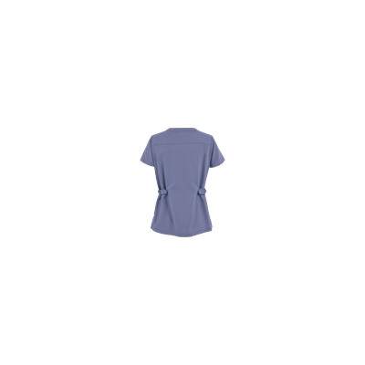 koi Sapphire Four-Way Stretch Scrubs Y-Neck Top