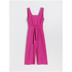 Jumpsuit aus Leinenmischung