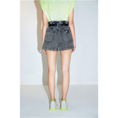 Short vaquero Negro