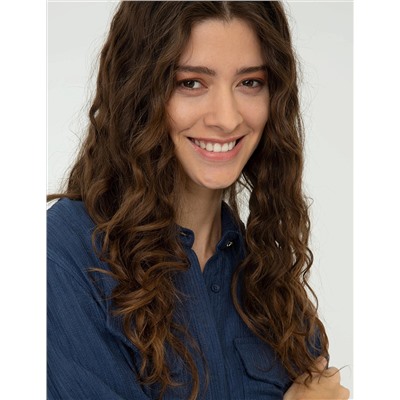 Lacivert Comfort Fit Uzun Kollu Gömlek