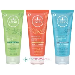 Laino Shampooing Douche Thé Vert + Agrumes + Monoï 3x200mlLot  × 3
