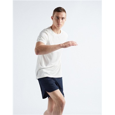Reflective Breathable Sports T-shirt, Men, White