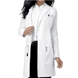 Dickies Unisex 3-Pocket Notched Collar Scrub Lab Coat