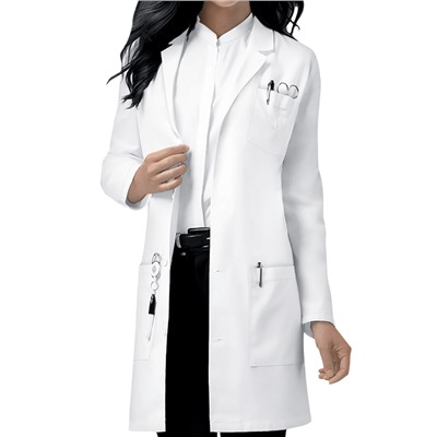 Dickies Unisex 3-Pocket Notched Collar Scrub Lab Coat