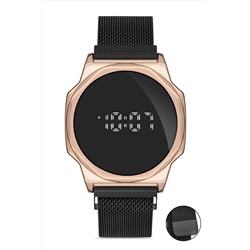 Royal Club De Polo Barcelona Unisex Rose Gold Hasır Dijital Led Kol Saati Rpsm000502 RPSM0005