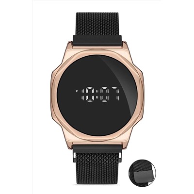 Royal Club De Polo Barcelona Unisex Rose Gold Hasır Dijital Led Kol Saati Rpsm000502 RPSM0005