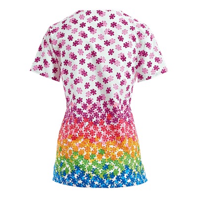 Trust Your Journey AU-Some Print Scrub Top