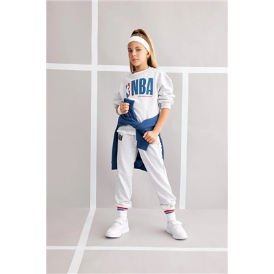 Defacto Kız Çocuk NBA Wordmark Relax Fit Eşofman Altı A8248A823AU