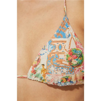 Top de biquini hawaiano lúrex