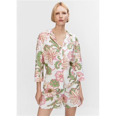Camisa estampada textura