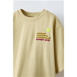 PRINTED EMBROIDERED T-SHIRT