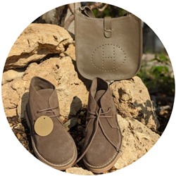 AB.Z. SAFARY LODO+Ab.Zapatos PELLE Helena (310) ТАУПЕ АКЦИЯ