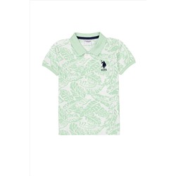 Erkek Çocuk Mint Yeşili Polo Yaka Tişört