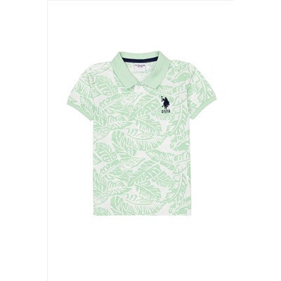 Erkek Çocuk Mint Yeşili Polo Yaka Tişört