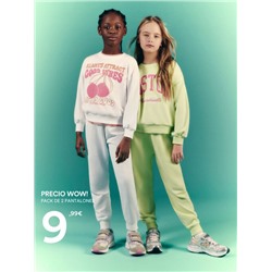 PACK OF 2 BASIC PLUSH TROUSERS