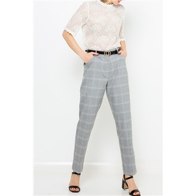 Pantalón pitillo Gris claro jaspeado