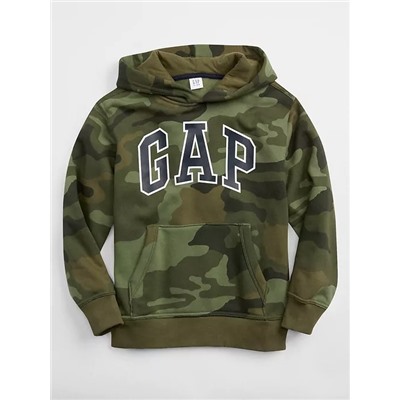 Kids Camo Gap Logo Pullover Hoodie