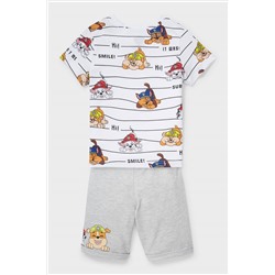 Paw Patrol - Set - Kurzarmshirt und Sweatshorts - 2 teilig