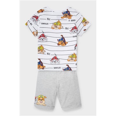 Paw Patrol - Set - Kurzarmshirt und Sweatshorts - 2 teilig