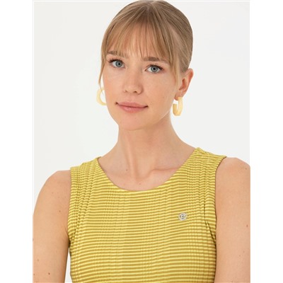 Yeşil Slim Fit Örme Elbise