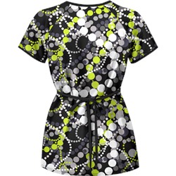 UA Mardi Gras Granite Mock Wrap Scrub Top