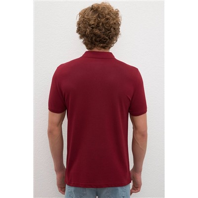Erkek Plum Basic Polo Yaka Tişört