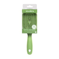 [SOLOMEYA] Расческа для волос вентилируемая ЗЕЛЕНАЯ Vented Hair Brush Green, 1 шт