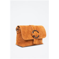 Bandolera de piel Albertina - Camel