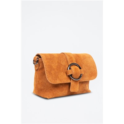 Bandolera de piel Albertina - Camel
