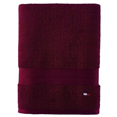 TOMMY HILFIGER Modern American Solid Cotton Bath Towel, 30" x 54"