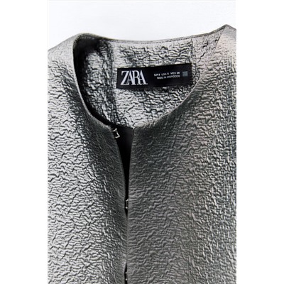 LAMINATED CROPPED JACKET