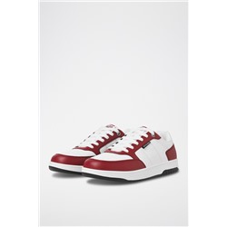 Zapatillas Blanco y burdeos
