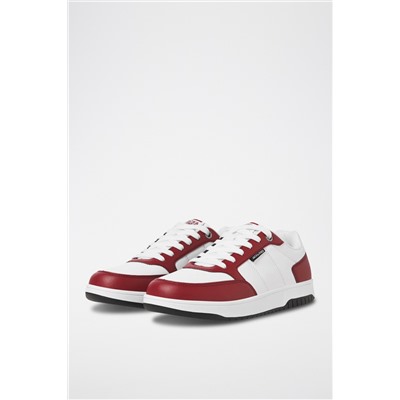 Zapatillas Blanco y burdeos