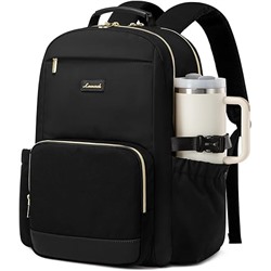 LOVEVOOK Laptop Backpack for Women with Pouch Pocket for Large Capacity Cup,15.6 Inch Laptop Computer Bag Travel Backpack Purse,Waterproof Work Business Backpack College Teacher Bags,Dark Blue