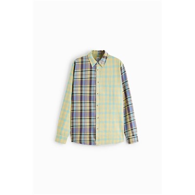 CONTRAST CHECKED SHIRT