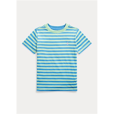 Boys 2-7 Striped Cotton-Blend Jersey Tee