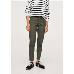 Vaqueros skinny crop isa encerado -  Mujer | MANGO OUTLET España