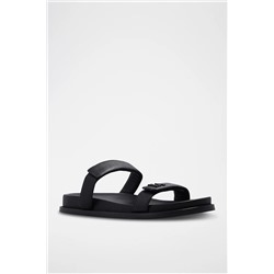 Sandalias de piel de cordero - Negro