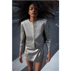 LAMINATED CROPPED JACKET