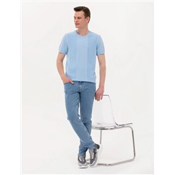 Açık Mavi Slim Fit Kazak
