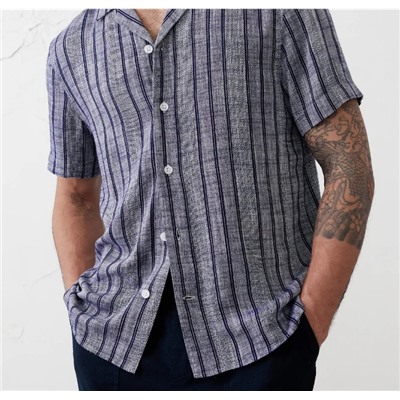 Standard Fit Textured Resort Shirt