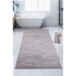 Relax Carpet Nova Gri 120x180 Cm Büyük Ebat Banyo Paspası Spor Saçaklı Kaymaz Taban Peluş Püsküllü Banyo Halısı RLX-NOVA-BP120X180