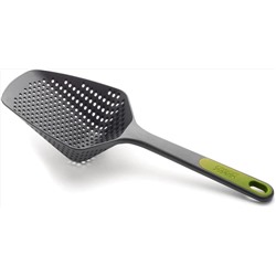 Joseph Joseph Scoop Colander Strainer Slotted Spoon, Large, Gray/Green