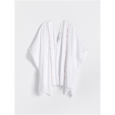 Bluse im Kimono-Schnitt