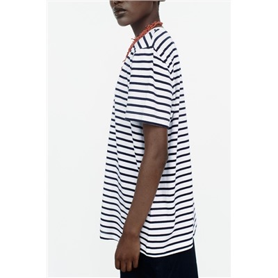 COTTON T-SHIRT WITH ENZYME FINISH