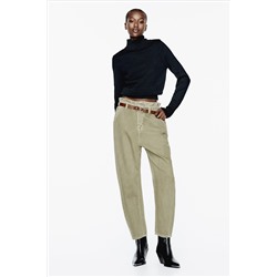 Z1975 HIGH-WAIST PAPERBAG JEANS WITH BELT