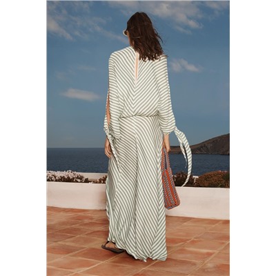 LIMITED EDITION STRIPED DRESS WITH TIE DETAIL
